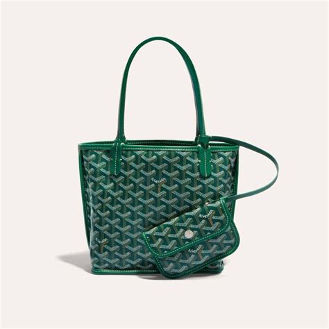 green goyard bag mini|goyard anjou mini price 2023.